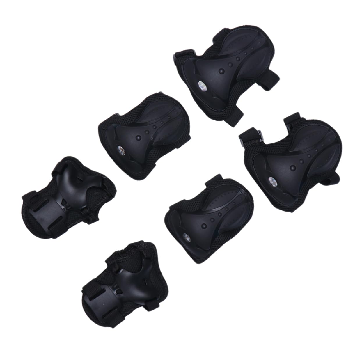 BELLIFFY 1set Professional Skating Knee Protector Pads for Men Women Wearproof High Strength for Skateboarding Roller Skating Black Color Comfortable Fit