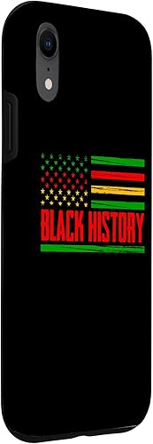 Miniatura 3 de iPhone XR Black Pride American Flag Month for American African Case