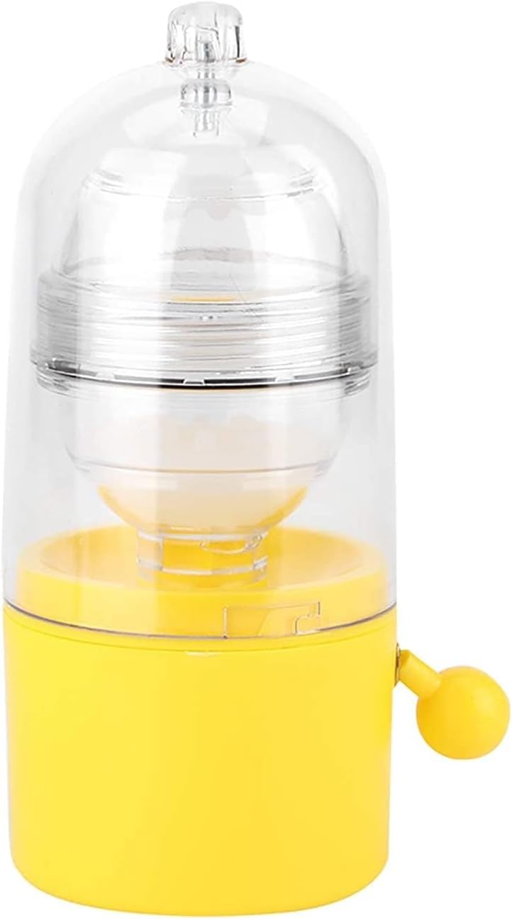 Golden Scrambled Egg Maker, Manual Egg Shaker Egg Scrambler with Wear Resistant Pulling Rope Hard Boiled Egg Scrambler for Eggs Yolk and White Perfectly Mixed