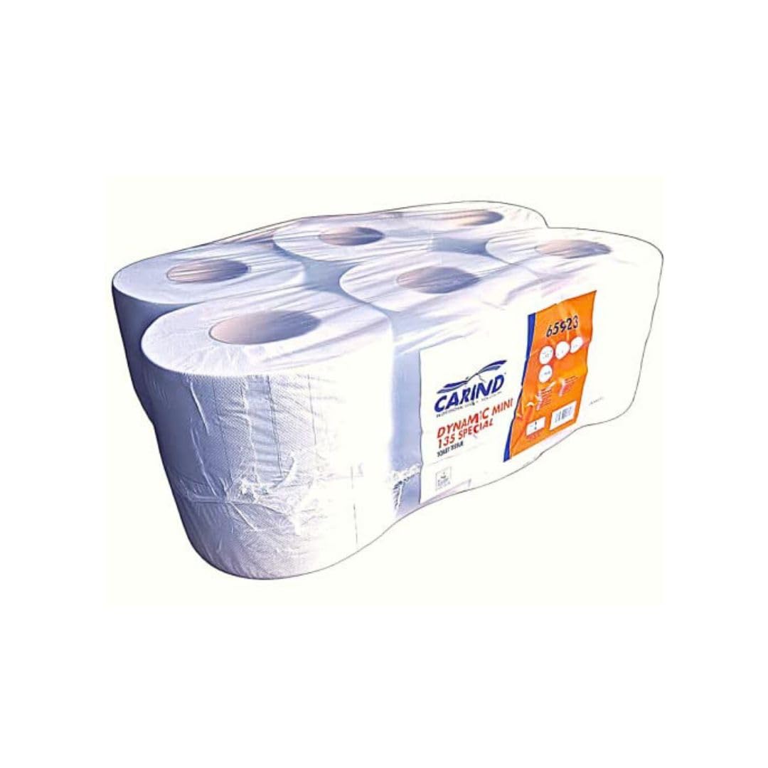 Carta Igienica Industriale Mini Jumbo - 12 Rotoli Da 130mt Per Dispenser, Virsus - Foto 9