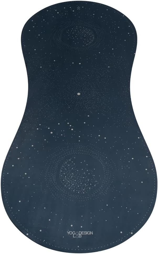 YOGA DESIGN LAB | The Curve Yoga Mat | Hourglass Design, Freedom to Stretch your Boundaries | Ideal for Hot Yoga, Power, Bikram, Ashtanga, Sweat | Studio Quality | Includes Carrying Strap!
