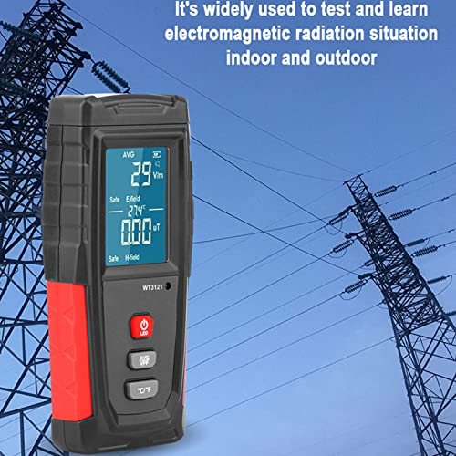 Detector de Radiación Campo Electromagnético LCD miniatura 4