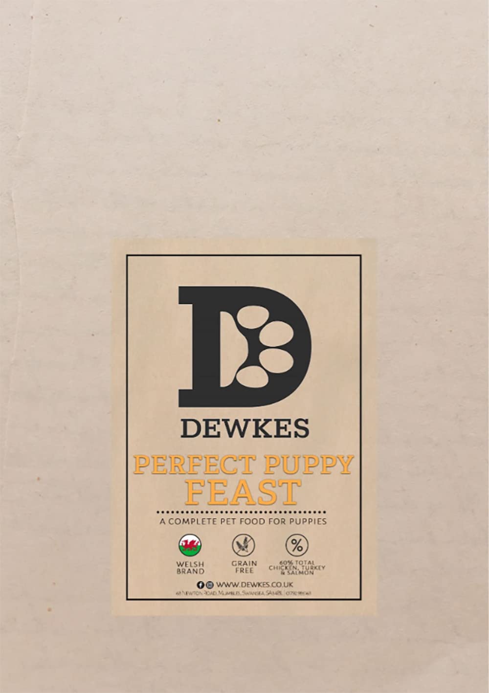 Dewkes Grain Free range: Dry Hypoallergenic Dog Food (Perfect Puppy Feast)