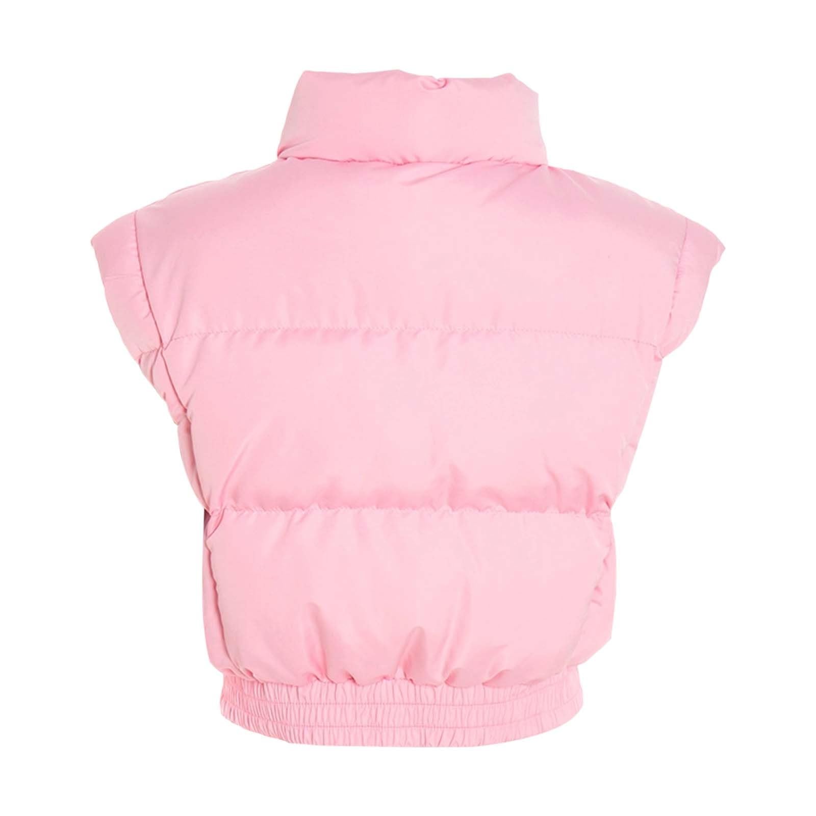 Chaqueta Mujer Abrigo Entretiempo Invierno Cazadora Plumiferos，Chaqueta acolchada mujer invierno cremallera frontal ligera cuello sin mangas exterior informal cálida