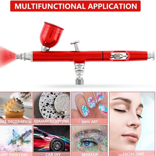 Aérographe double action pour projets d'art et maquillage sans traces