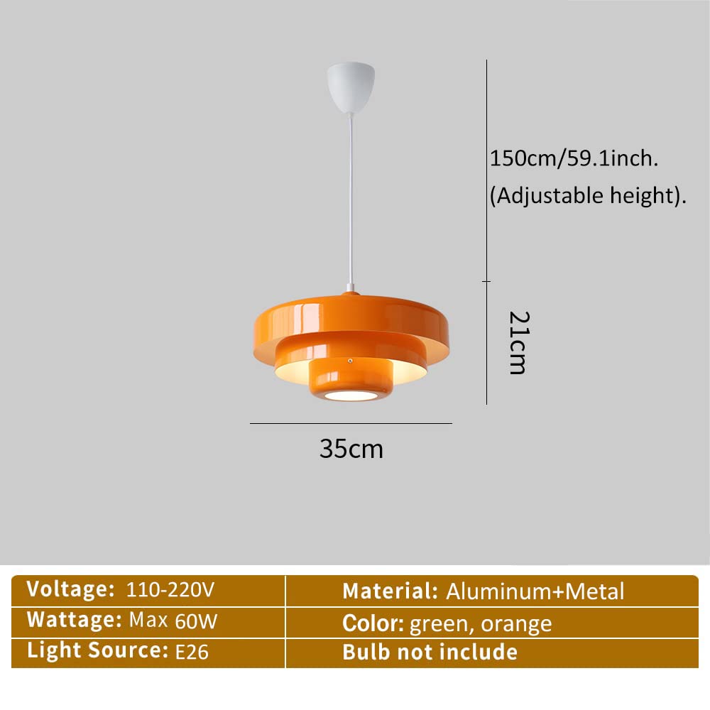Jewelry, Przemysłowe pomarańczowe metalowe wyposażenie oświetleniowe Lampa wiejska wielowarstwowa lampa regulowana żyrandol do kuchni restauracyjnej jadalnia kawiarnia zlew E26 (b) Jewelry