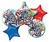 Anagram Gers Animated Happy Birthday Foil Balloon Bouquet, Large, Multicolor