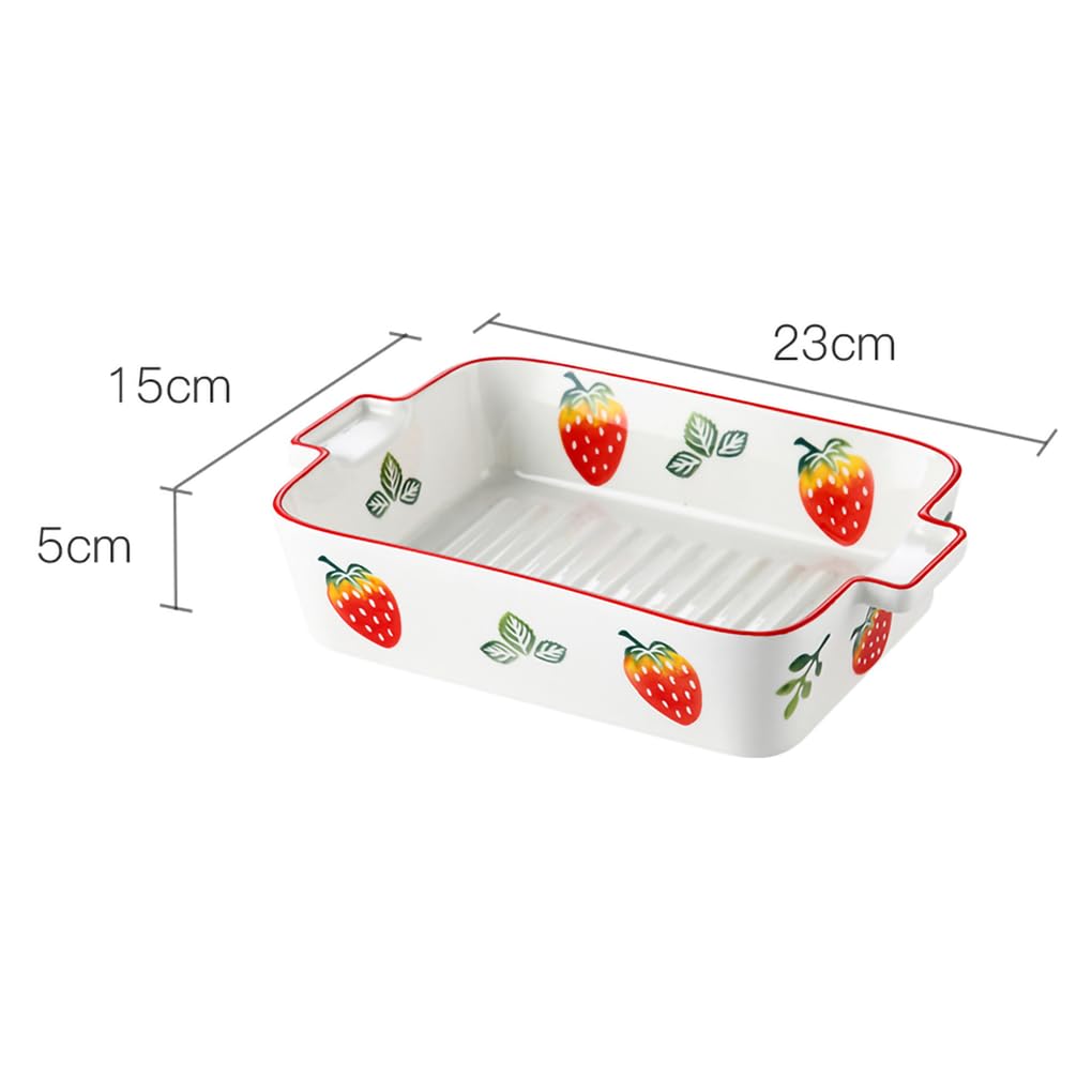 Amazon.com: WAIT FLY Lovely Strawberry Ceramic Baking Dishes with