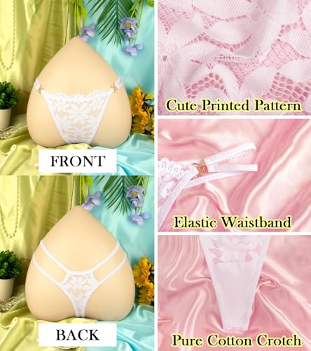 Image of Banamic Sexy Thongs for Women G-String Thongs with Double Straps Panties