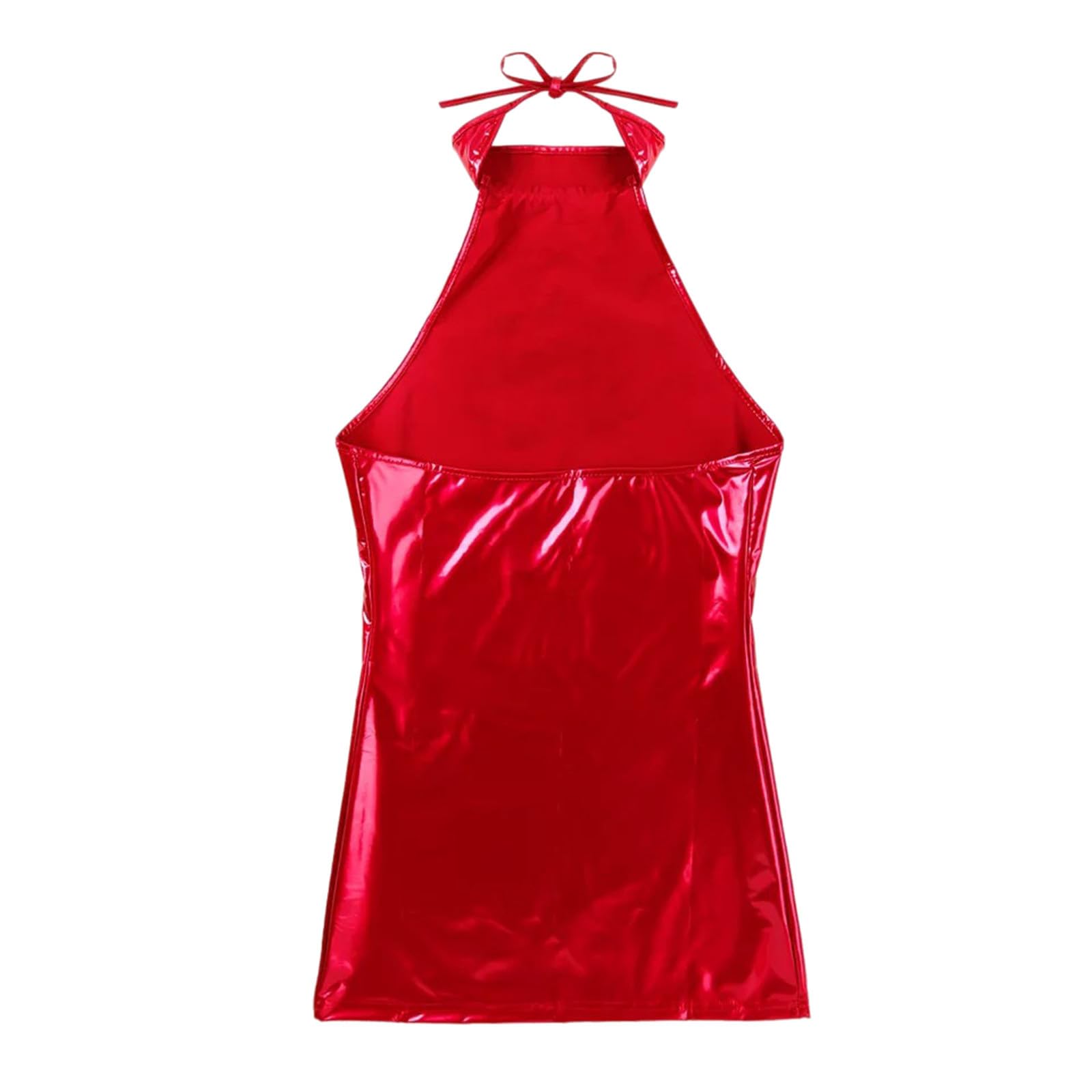 String Sexy De Pute Latex Femme Érotique Costume Body Nuisette Lingerie Porte-Jarretelle Ouvert Tenue Hot Et Vêtements Deguisement Combinaison Cuir, Vernis Érotiques Entrejambe Robe Bas Mini Jupe