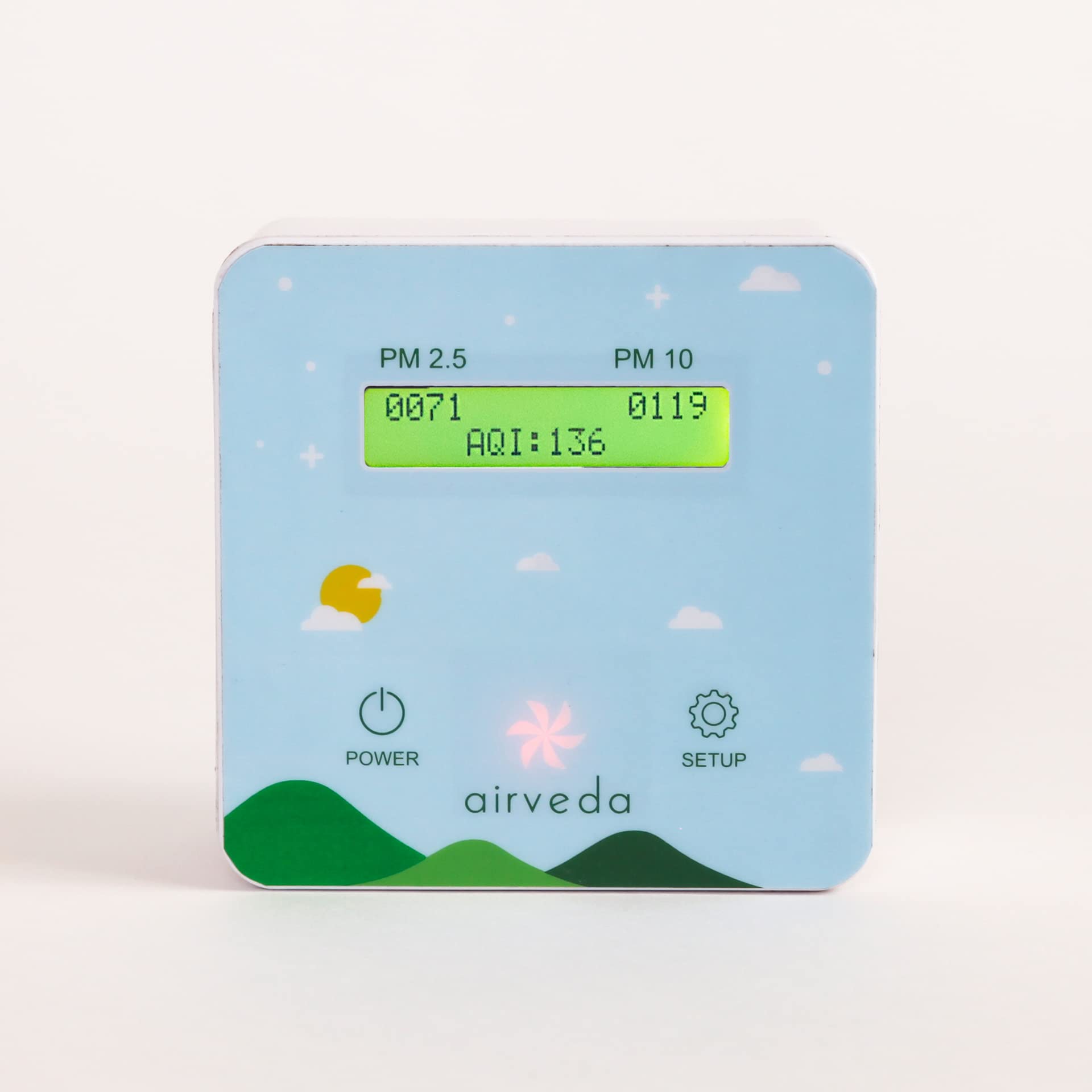 Airveda Sky - PM2.5 PM10 Air quality App-Enabled Monitor with Visual Indicator (B0777GX3NW) Amazon Price History, Amazon Price Tracker