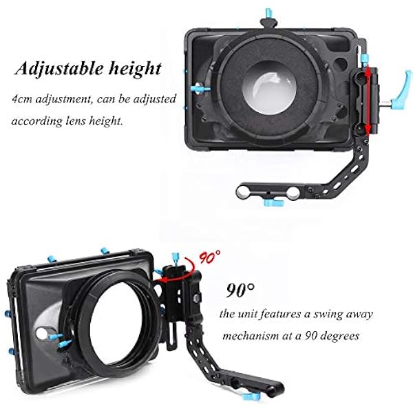 Zunate DSLR матовый корпус 15 мм матовая система скольжения с вращающимся универсальным объективом Cannon для BMPCC 4K для GH3 GH4