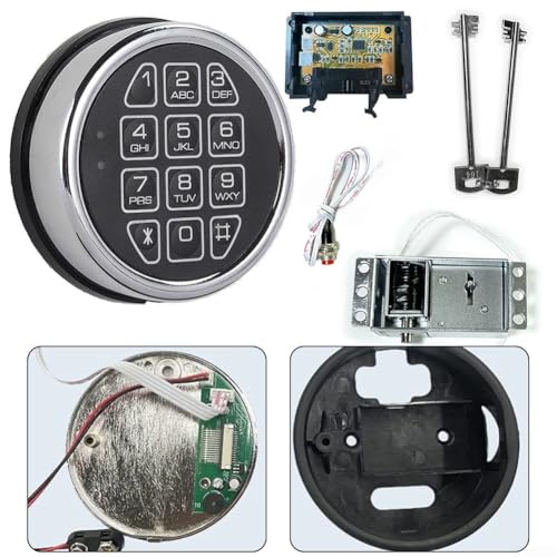 Kit de remplacement de serrure électronique clavier code numérique coffre-fort zinc - 3