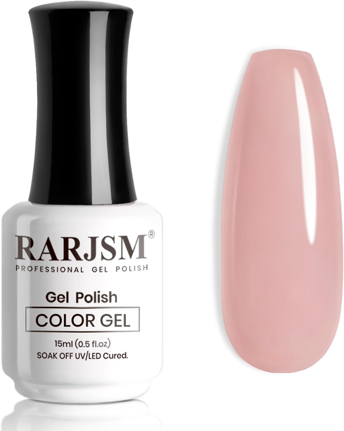 Nude Gel Nail Polish Gray Mauve Pink Neutral Skin Tone Sheer Jelly Gel Polish 1PC 15ml Single Bottle Cream Transparent Pink Nail Gel Polish Soak off UV LED Cured for Home Salon DIY Manicure