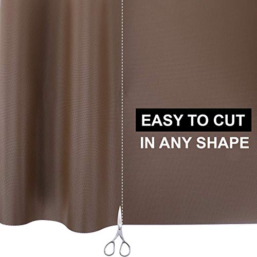 Image of SHOPPOFOBIX Fridge Mats, EVA Food Grade Washable Anti Slip Mat /Sheet for Fridge, Shelf Liner, Table, Kitchen Drawer mat (Brown)