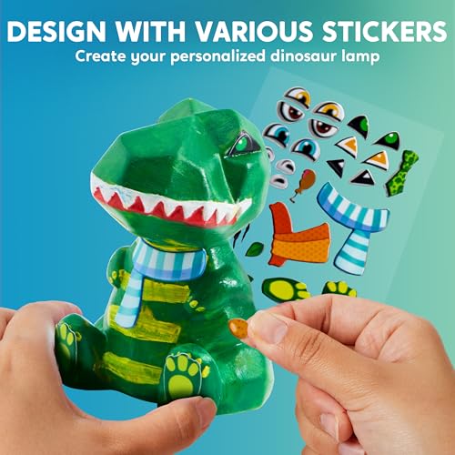 Klever Kits Dinosaurier Lampe Bastelset Kinder ab 6+ jahre,Basteln Mädchen ab 6 7 8 9 10 11 12 jahre… – Ansicht 6