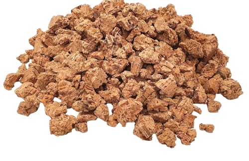 GARDENWISE Cork Orchid Bark - Cork Bark Nuggets (3/8'- 3/4') - Natural Cork Bits (10-20mm) for Orchids, Air Plants, Reptiles & Terrariums (1 Quart)