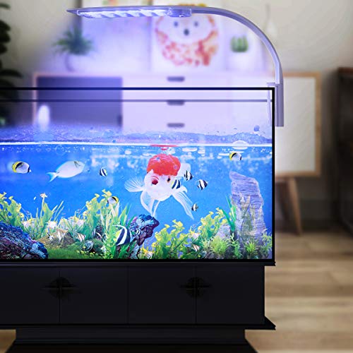 UEETEK Lampada a LED per acquario con morsetto a