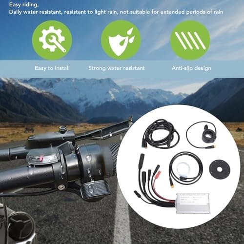 Pannello in lega di alluminio del controller 15A Display UKC3 Kit di conversione del ciclo elettrico Sensore di assistenza al pedale dell'acceleratore a pollice regolatore per monopattino elet