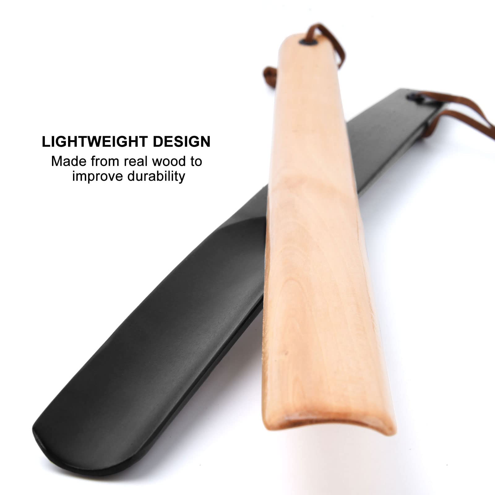 Calzador Largo de Madera 38 cm para Zapatos, Personas Mayores, Hombres, Mujeres