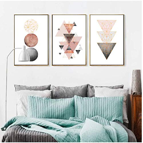 Peinture géométrique abstraite sur toile haut de gamme pour une décoration murale raffinée