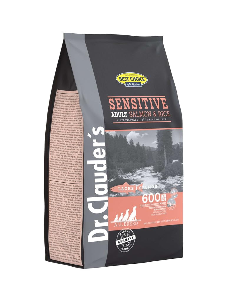 Dr.Clauder´S Best Choice Sensitive Adult Salmon Y Arroz 12,5 Kg Comida Para Perros
