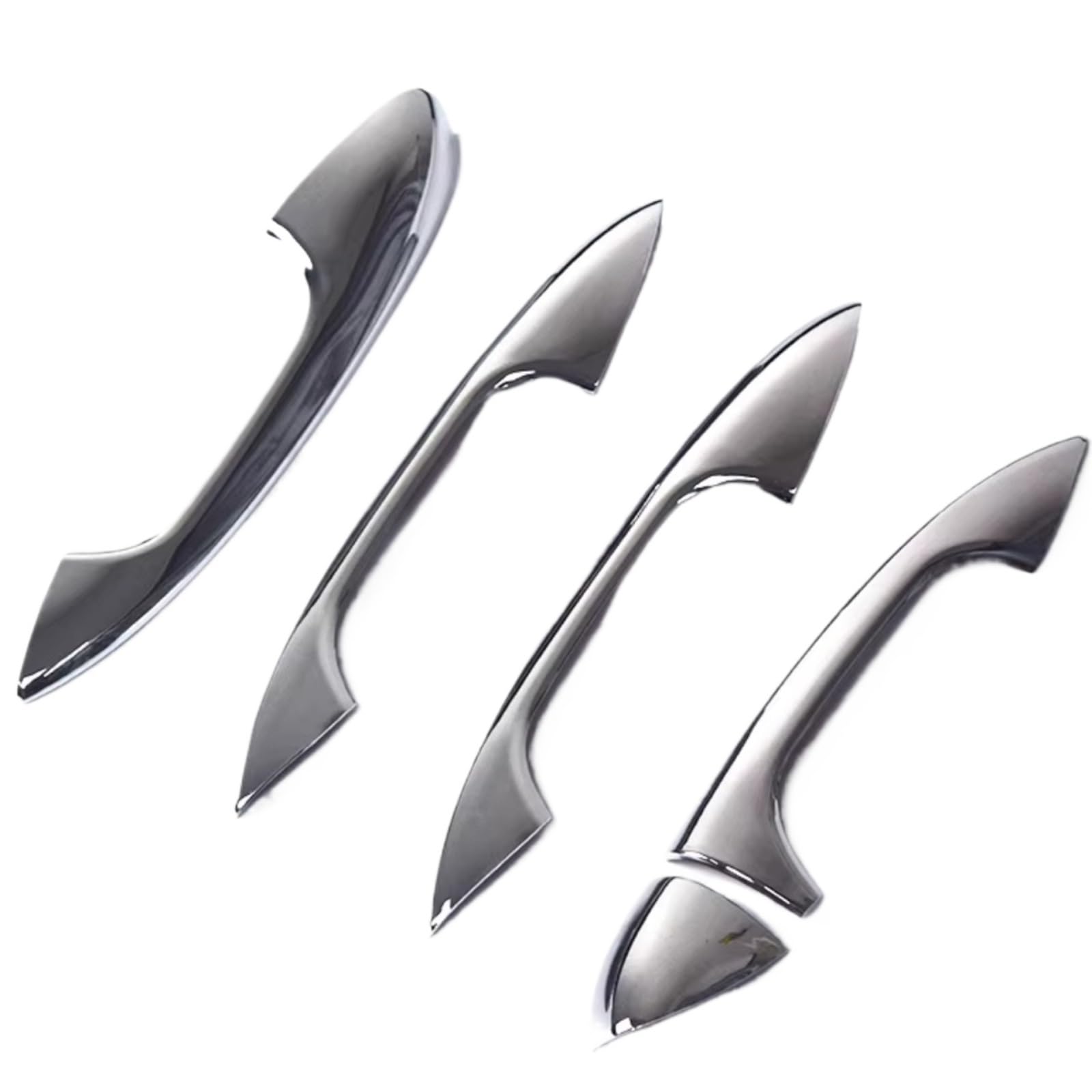 Zcxfdthf Silver Door Handle Covers Part Compatible With Benz For W177 2019-2024 For W247 2020-2024 Car Exterior Door Handle Cover Trim Set Accessories(Silver)