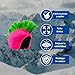 COOLCASC Pink Punk Universal Helmet Cover – Customize Your Ski Helmet with an Eye-Catching and Fun Protective Cover – One Size Fits All