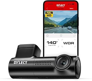 Dylect® Sense Classic 1080p Single Channel Dash Cam with Night Vision, 140° Wide-Angle Lens, G-Sensor, Loop Recording, Wi- Price In India