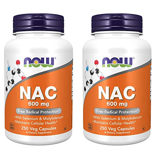 Now Foods Nac-Acetyl Cysteine 600mg, 500Vcaps (250X2)