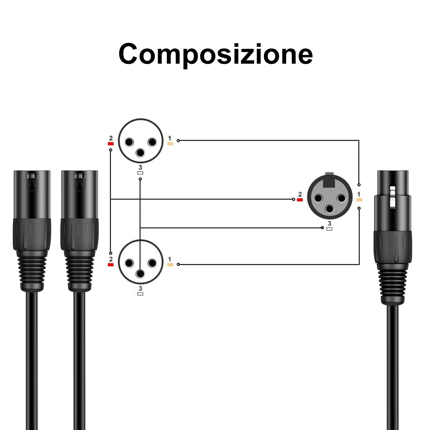 Cavo Audio Jack 6.35mm A XLR Maschio - Professionale, Placcato Oro, Per Chitarra, Microfono, Amplificatore - Foto 12