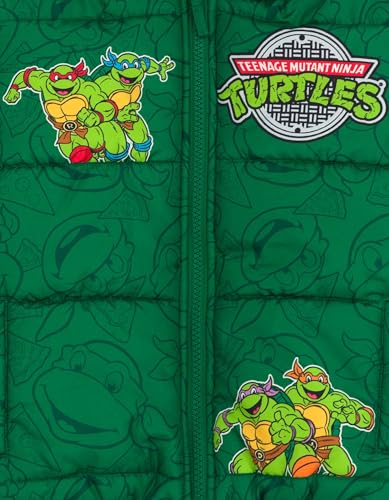 Teenage Mutant Ninja Turtles Zip Up Puffer Jacket Toddler to Big Kid Sizes (3T - 10-12)3