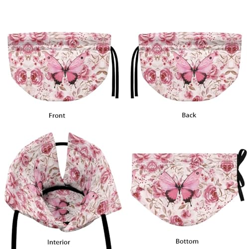 Image of Pink Butterfly Teapot Cozy for Tea Pot - Dust Cover & Insulation - Keep Warm - Kitchen Accessory