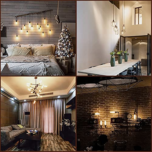 T10 Led Bulb,Dimmable 6W Led Tubular Bulbs, Soft White 3000K, 60 Watt Incandescent Bulb Equivalent, 3000K Soft White, Clear Glass, E26 Base Lamp Bulb, For Cabinet Display Cabinet Etc,3 Pack. #TOP7