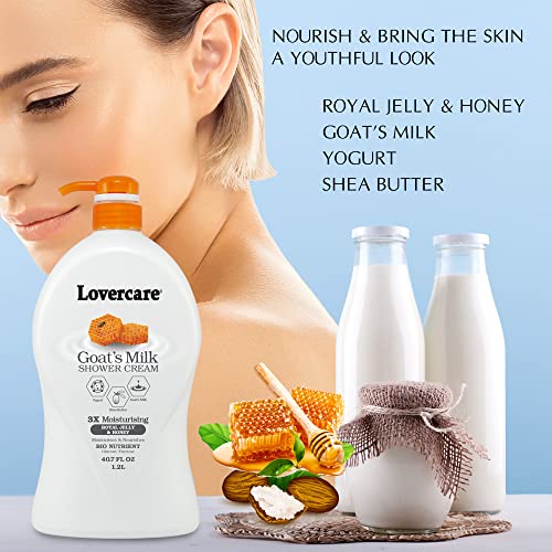 Lover's Care Goat's Milk Moisturizing Body Wash Shower Cream Royal Jelly & Honey 40.7 Fl.oz - 2-Pack… #TOP2