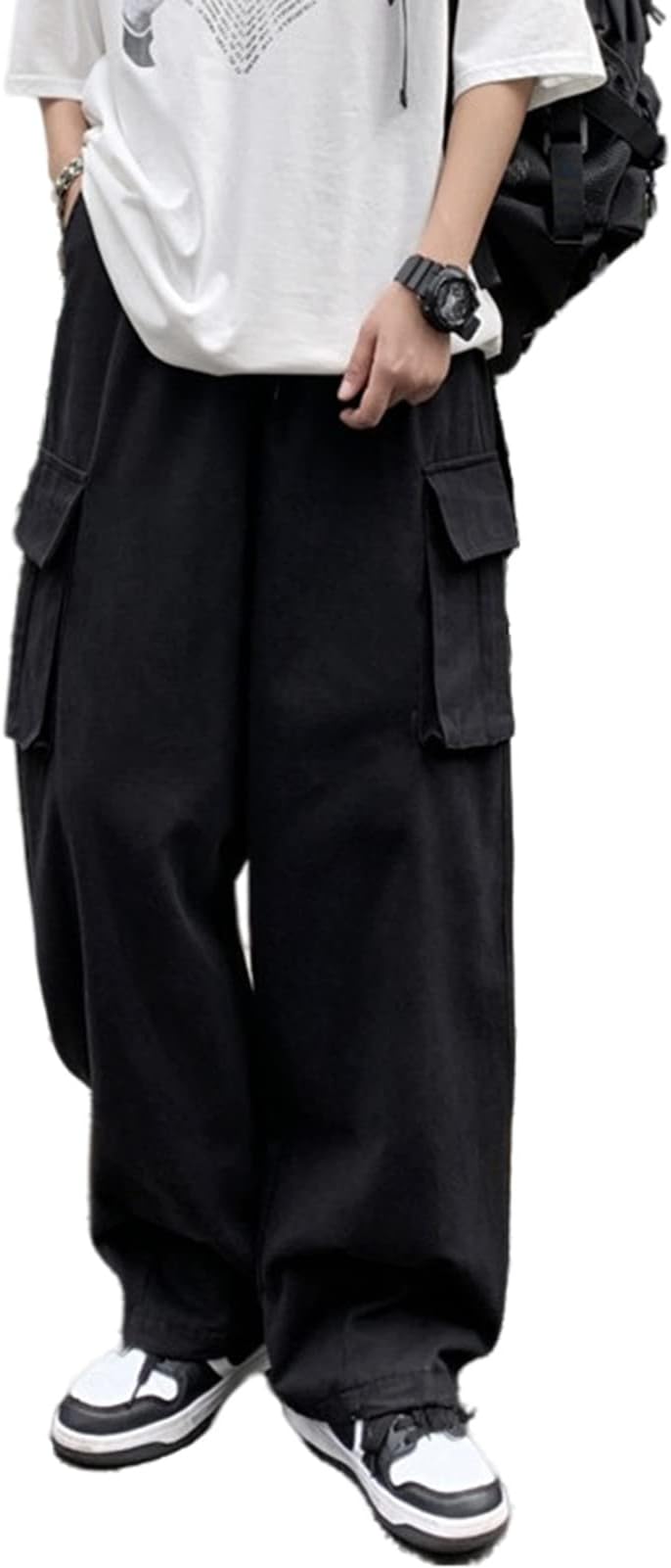 Jeans Y2k Gothic Cargo Pants Baggy Streetwear Jeans Hip Hop Joggers Parachute Pants for Men