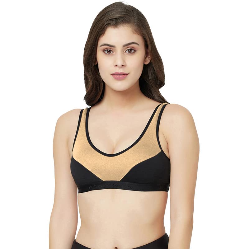 groversons paris beauty Women's Non-Padded Non-Wired Seamed Full Coverage Sports Bra (BR171)-picture-23