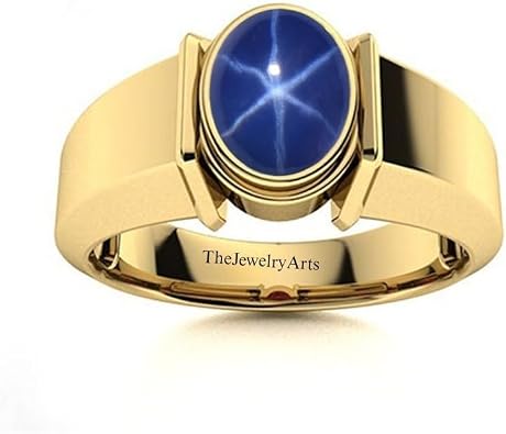 Mens Star Sapphire Statement Ring, Star Gemstone, Lab Star Sapphire, Star Ring, Simple Promise Ring
