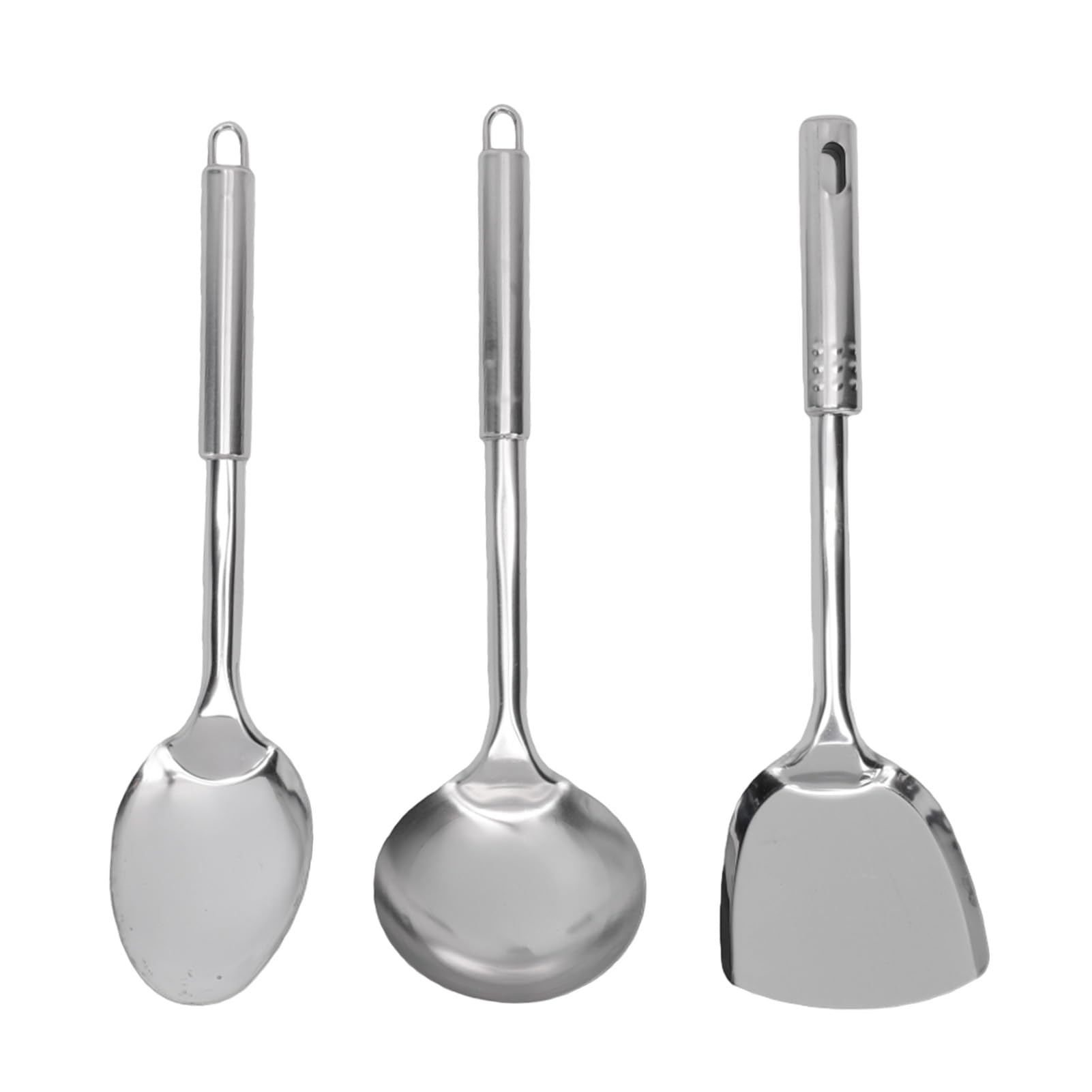 Set di Pentole in Acciaio Inossidabile, Design Ergonomico, Pentole e Padelle, Set da da 15 Pezzi per Chef Casalinghi