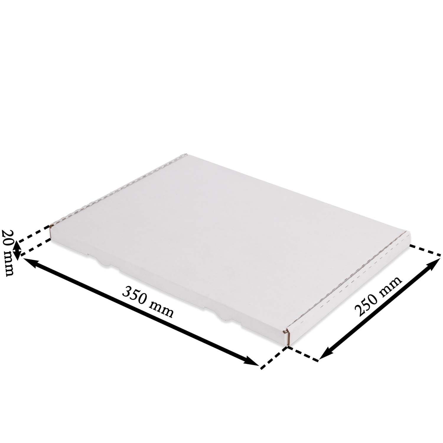 200x Großbriefkartons 350 x 250 x 20 mm GB-2 weiß Großbrief Karton Faltschachtel stabil Versandkarton Post DHL Versand DIN A4 B4 Warensendung Büchersendung Versandschachtel (200 Stück)
