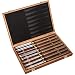 IMOTECHOM 8-Pieces HSS Wood Turning Tools Lathe Chisel Set with Walnut Handle (Wooden Storage Case)