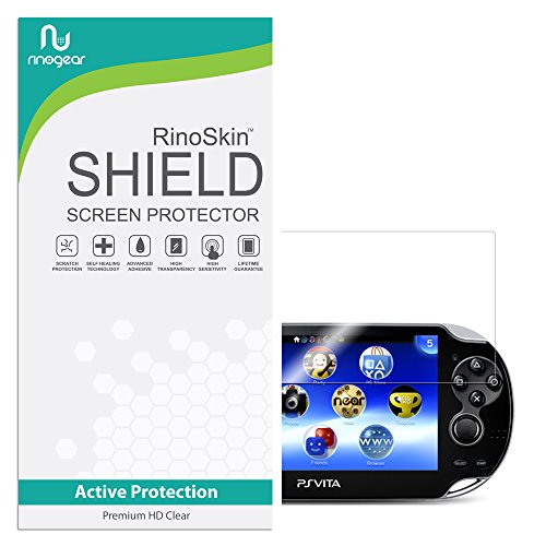 RinoGear Sony PlayStation (PS) Vita Screen Protector Case Friendly Screen Protector for Sony PlayStation Accessory Full Coverage Clear Film