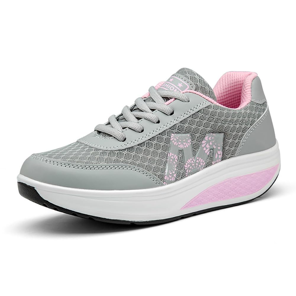 Sneaker Donna Dimagrante Passeggio Scarpe Ginnastica Fitness Cunei Piattaforma Scarpe da Camminata