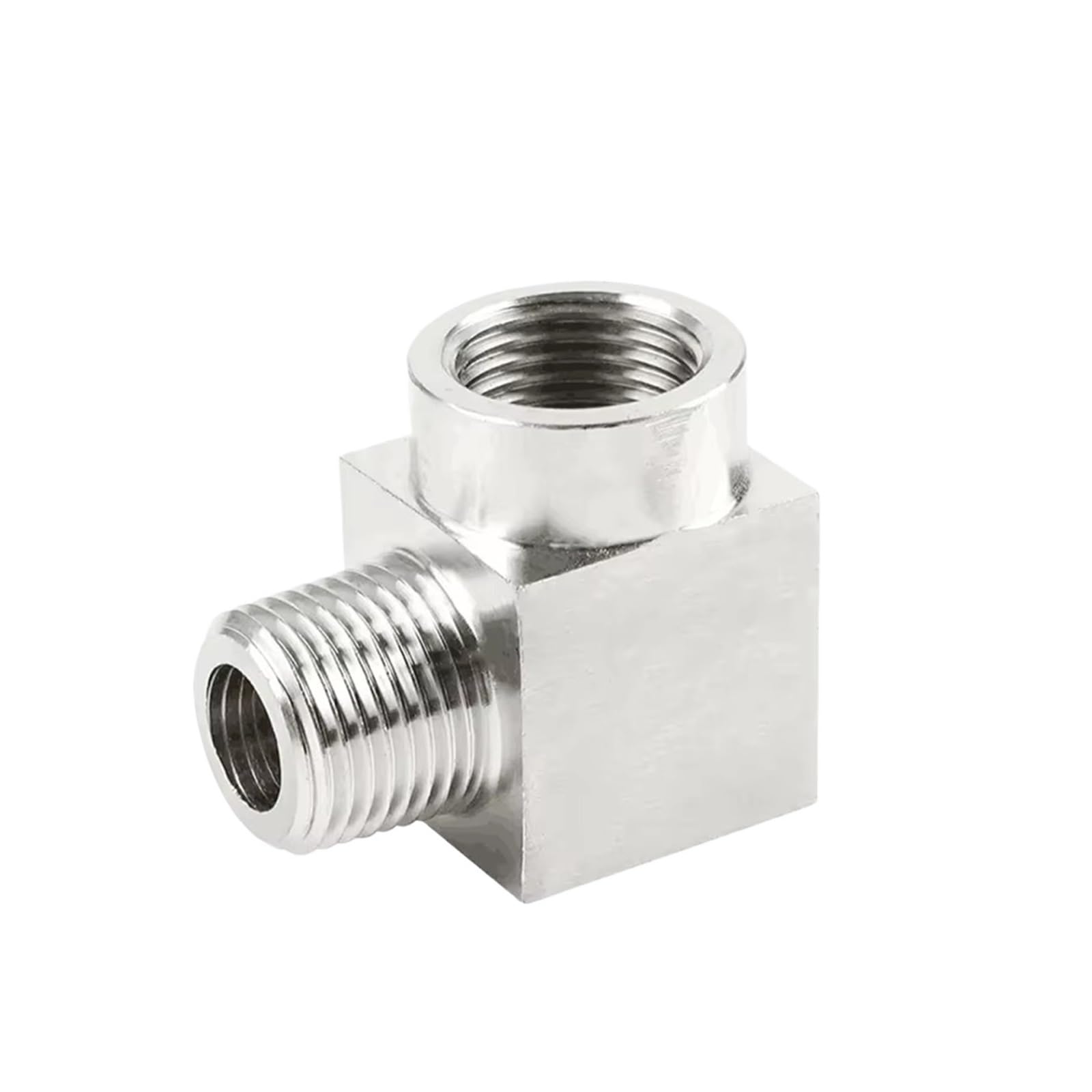Conector de tubería de acero inoxidable macho y hembra para adaptaciones industriales NPT