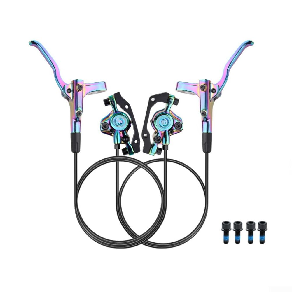 Hydraulic Disc Brake MT200 Dual Piston Kit for Mountain Bike with 800mm Front and 1600mm Rear Brake Line Lengths (B)