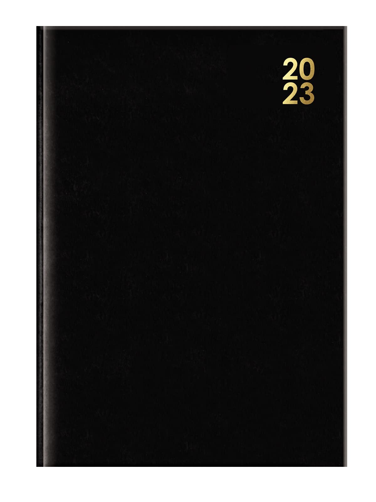 DESIGN GROUP 2023 Premium Black Hard Cover Desk Diary Week to View A5 Home Office Planner