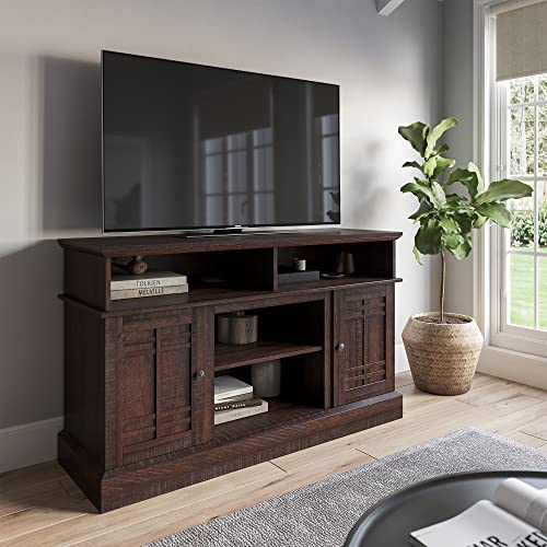 Reviews for BELLEZE Modern Farmhouse Wood TV Stand & Media