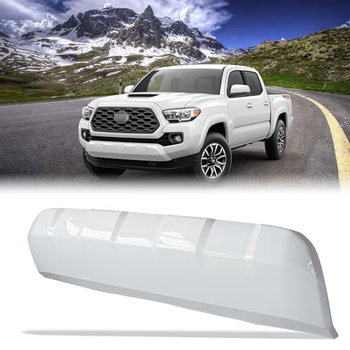 Image of Front Bumper Lower Valance Panel Skid Plate Black Compatible with 2016-2023 Toyota Tacoma - Replaces Part 53911-04210 TO1095205 (Super White-040)