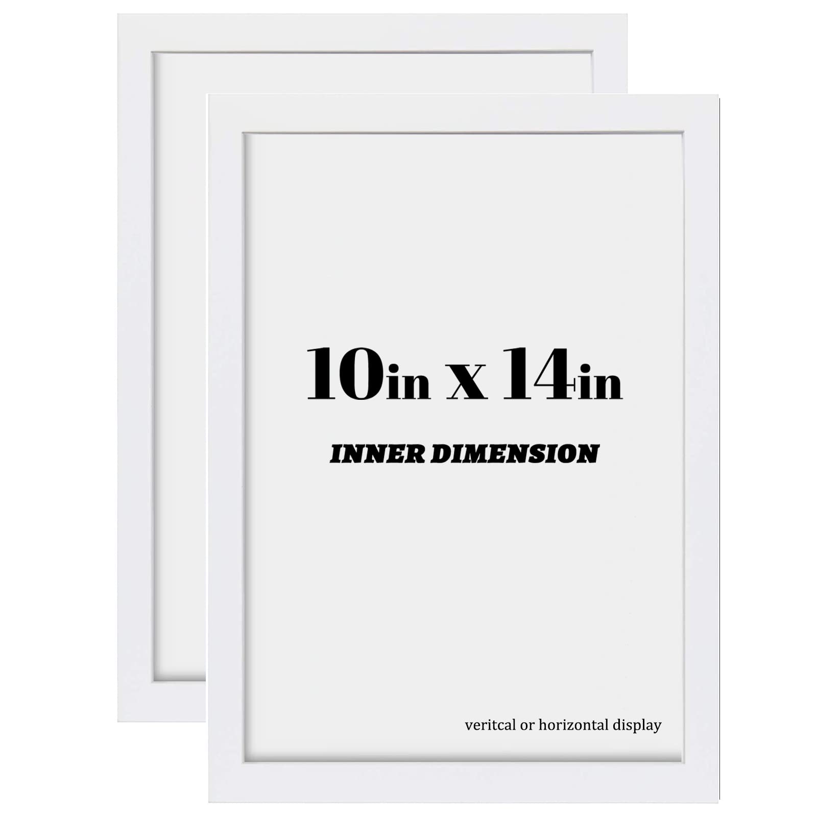 Photo 1 of 10x14 inch Wall Hanging Wood Picture Frames Diamond Painting Frames Grandad Scan Picture Frames Family Walls ,Anniversary,Wedding,Christmas,Baby Shower,2 Pack(White), 10 x 14 Inches