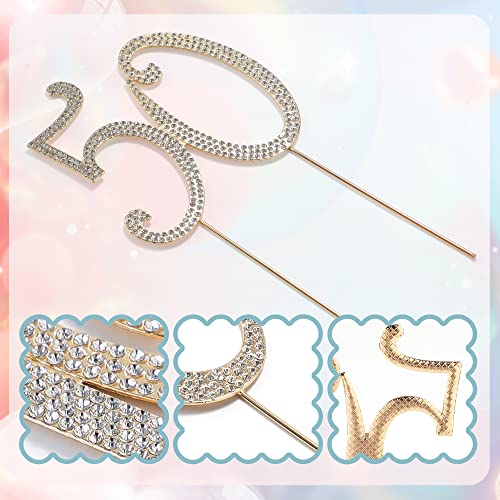 50 Cake Topper Glitter Rhinestone Cake Toppers Gold Cake Decor For 50Th Birthday Or Anniversary Party #TOP2